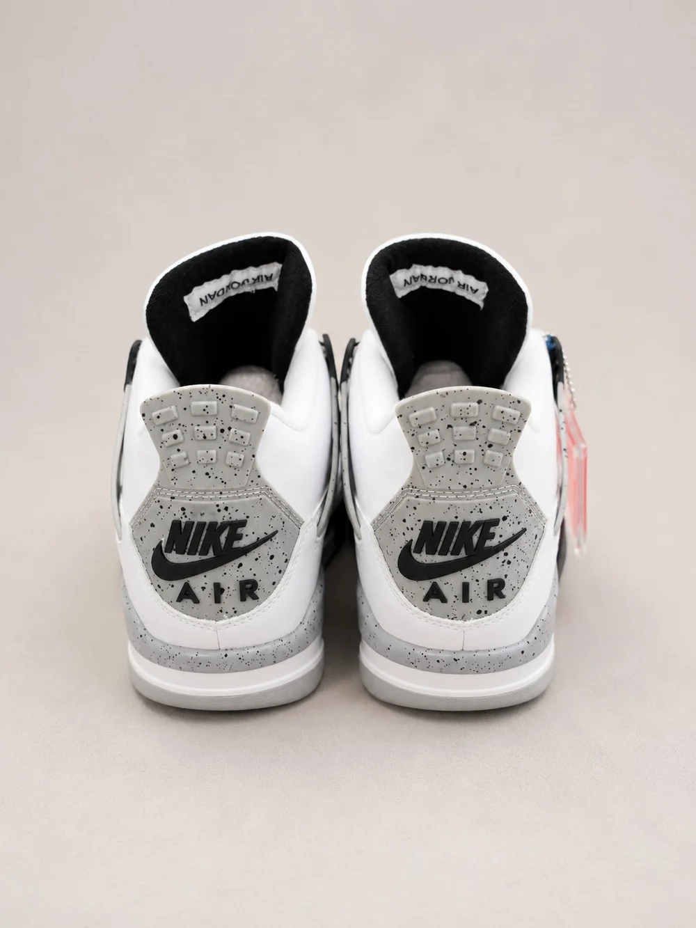 Air Jordan 4 Retro White/Black/Red Sneakers